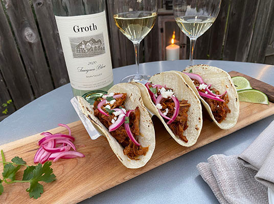 Cochinita Pibil with Groth Sauvignon Blanc