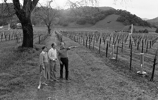 Groth Vineyards and Winery - Generational Business - Dennis and Suzanne Groth tasting wine