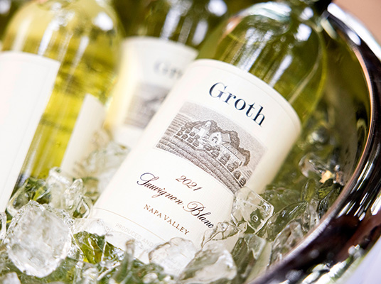 Groth Sauvignon Blanc in ice bucket