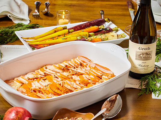 Wine Pairing Recipe: Scalloped Yams with Chardonnay