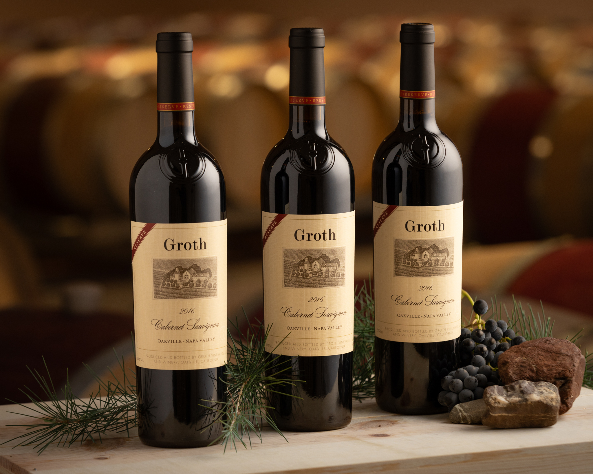 2016 Groth Reserve Cabernet Three-Pack